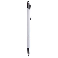 Długopis, touch pen - biały (V1701-02)