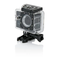 Kamera sportowa HD z 11 akcesoriami - czarny, czarny (P330.051)