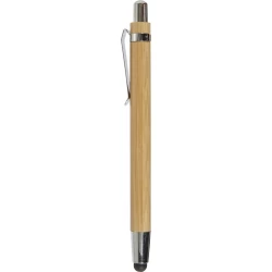 Bambusowy długopis, touch pen - brązowy (V1761-16)