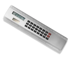 Linijka, kalkulator - srebrny (V3030-32)