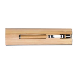 Bambusowy, wieczny długopis/ołówek w etui Lakimus, beżowy (R02315.13)