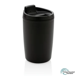 Kubek podróżny 300 ml, PP z recyklingu - black (P433.081)