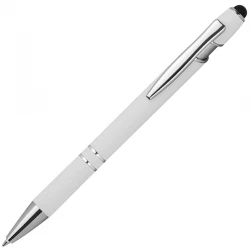 Długopis metalowy touch pen - Biały - (13689-06)