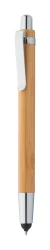 Tashania Black bambusowy długopis dotykowy - naturalny (AP800489)