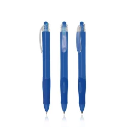 Długopis plastikowy z przezroczystymi elementami - Royal blue (IP13124364)