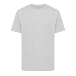 Luźna koszulka Iqoniq Kakadu, bawełna z recyklingu - heather grey (T9103.013.M)