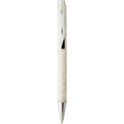 Długopis wciskany Tual ze słomy pszenicy (10758133)