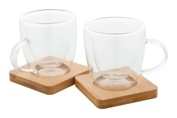 Mocaboo szklany zestaw do espresso / filiżanki - transparentny (AP812427)
