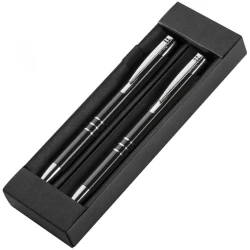 Zestaw piśmienniczy ołówek i długopis - czarny (1333003)