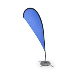 Żagiel reklamowy, flaga reklamowa ze stojakiem - niebieski (V8398-11)