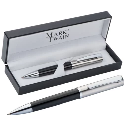 Długopis metalowy Mark Twain - czarny (1338303)