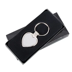 Brelok metalowy Stout Heart, srebrny (R73277)