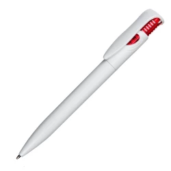 Długopis Fast, czerwony/biały (R73342.08)