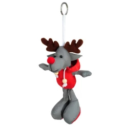 Brelok odblaskowy Reindeer, szary/czerwony (R73839)