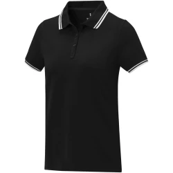 Damska koszulka polo Amarago z kontrastowymi paskami i krótkim rękawem (38109900)