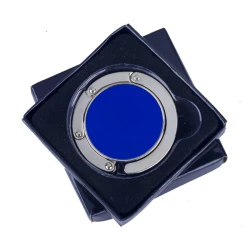 Składany wieszak na torebkę Glamour, niebieski (R73535.04)