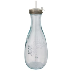 Butelka Polpa ze szkła z recyklingu ze słomką (11325401)