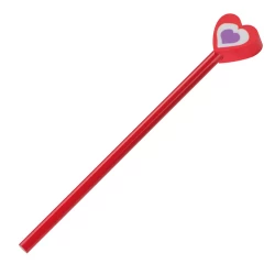 Ołówek z gumką - czerwony (1062005)