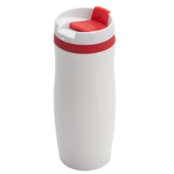 Kubek izotermiczny Viki 390 ml, czerwony/biały (R08336.08)