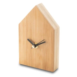 Zegar bambusowy La Casa, brązowy (R22117.10)