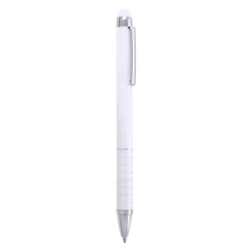 Długopis, touch pen - biały (V1657-02)