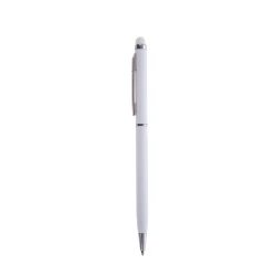Długopis, touch pen - biały (V1637-02)