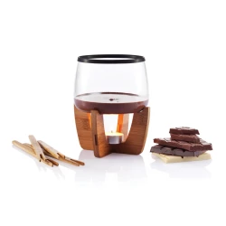 Zestaw do czekoladowego fondue Cocoa - czarny, brązowy (P263.201)
