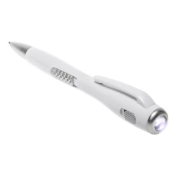 Długopis, lampka LED - biały (V1475-02)