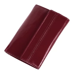 Skórzany portfel damski Mauro Conti - czerwony (V4808-05)