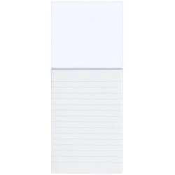 Notatnik ok. A6 (kartki w linie) z magnesem - biały (V5924-02)