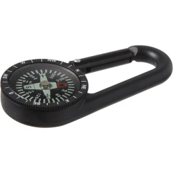 Kompas, karabińczyk (do użytku promocyjnego) - czarny (V7809-03)