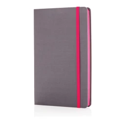 Luksusowy notatnik A5, kolorowe boki - różowy (P773.280)