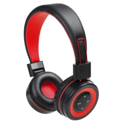 Bezprzewodowe słuchawki nauszne - czerwony (V3803-05)