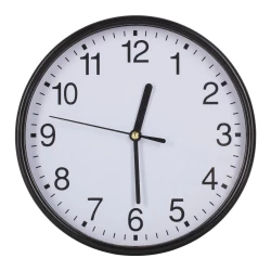 Zegar ścienny - czarny (V3448-03)