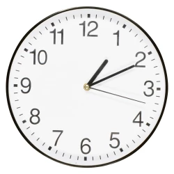 Zegar ścienny - czarny (V3449-03)