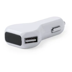 Ładowarka samochodowa USB - biały (V3911-02)