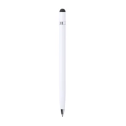 Długopis, touch pen - biały (V1912-02)