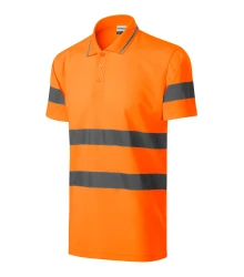 HV Runway koszulka polo unisex fluorescencyjny pomarańczowy L (2V99815)