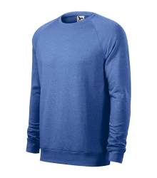 Merger bluza męska niebieski melanż M (415M514)