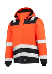 Midi Parka High Vis Bicolor kurtka robocze unisex fluorescencyjny pomarańczowy L (T519815)