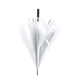 Duży wiatroodporny parasol automatyczny - biały (V0721-02)