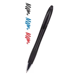 Długopis, touch pen, wielokolorowy wkład - czarny (V1935-03)