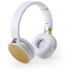 Bezprzewodowe słuchawki nauszne, bambusowe elementy - brązowy (V0366-16)