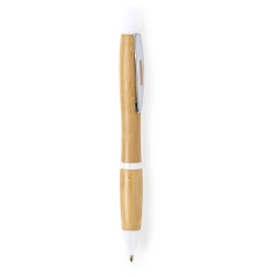 Bambusowy długopis - biały (V1974-02)