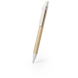 Długopis z kartonu z recyklingu, elementy ze słomy pszenicznej - neutralny (V1978-00)