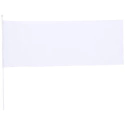 Flaga kibica - biały (V7801-02)