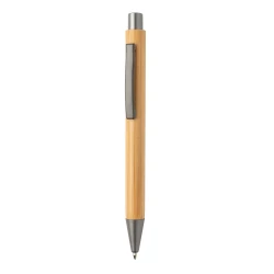 Bambusowy długopis - szary, szary (P610.569)