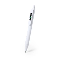 Długopis antybakteryjny, termometr - biały (V1990-02)