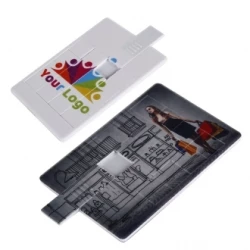 Pendrive karta-układanka z plastiku - biały (10035mc)
