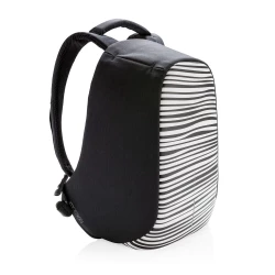 Plecak chroniący przed kieszonkowcami Bobby Compact - czarny, biały (P705.651)